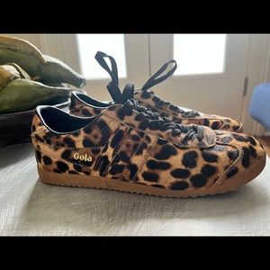 Gola for J Crew calf-hair leopard sneakers 8